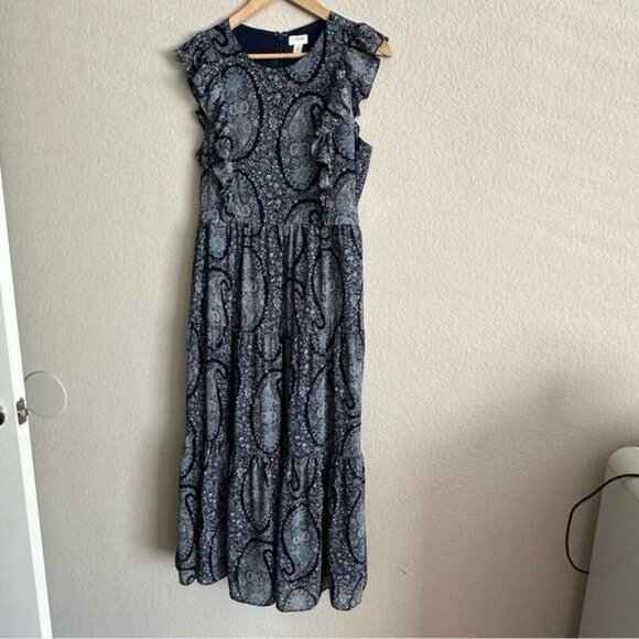 j.Crew Tiered ruffled tiered sundress with flutter sleeves Size 8 - Picture 2 of 9